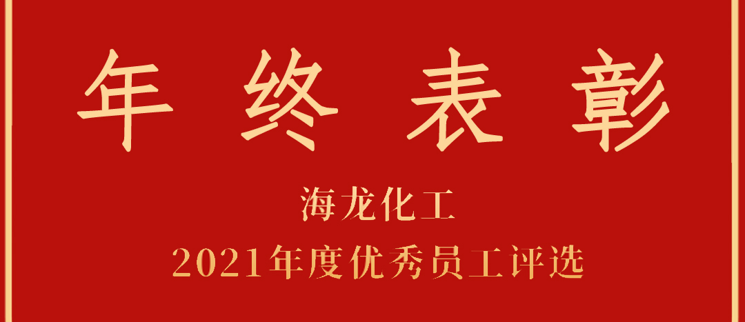 <strong>表彰！海龍化工2021年度優(yōu)秀員工優(yōu)秀部門評(píng)選</strong>